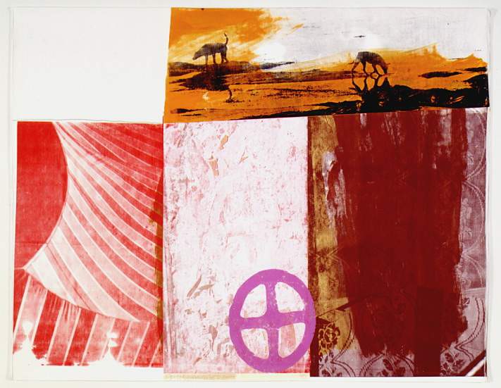 Artwork by Rauschenberg