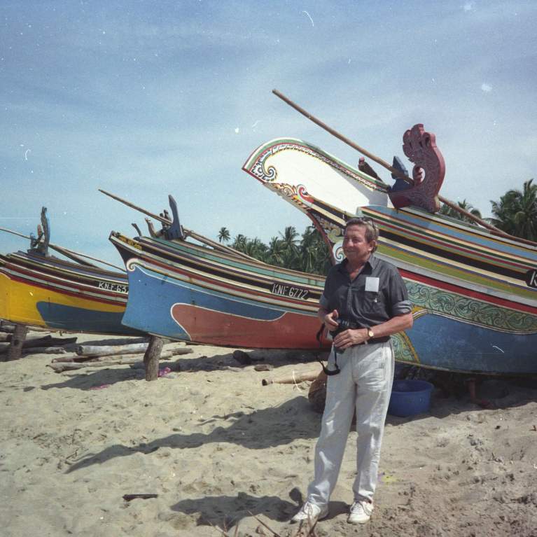 Rauschenberg on beach