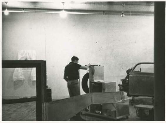 artist working on artwork