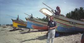 man on beach