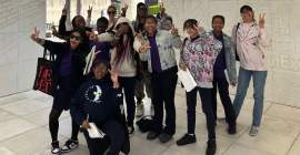 Wide Rainbow after-school tour at the Metropolitan Museum of Art with artist Lauren Halsey and middle school students from the Lower East Side